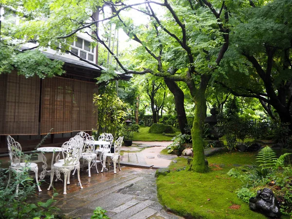 Japanese garden in Fukuoka — Stock Photo, Image