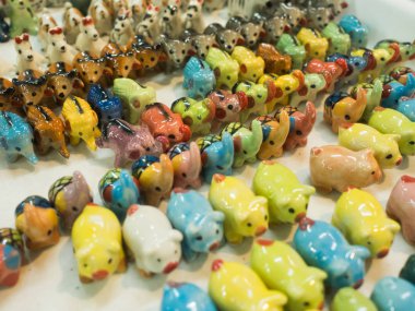 hayvanlar kil bebek minyatür, güzel renk