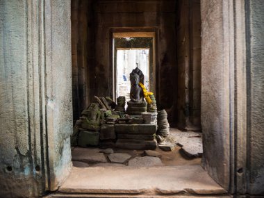 angkor tapınakta Bayon thom, siemreap, Kamboçya