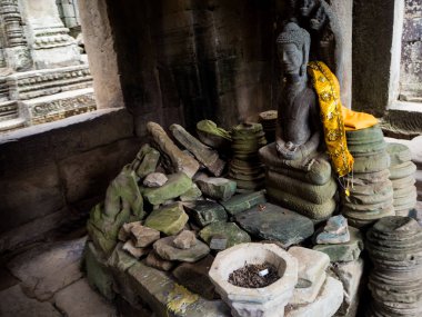 angkor tapınakta Bayon thom, siemreap, Kamboçya