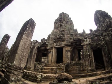 angkor tapınakta Bayon thom, siemreap, Kamboçya
