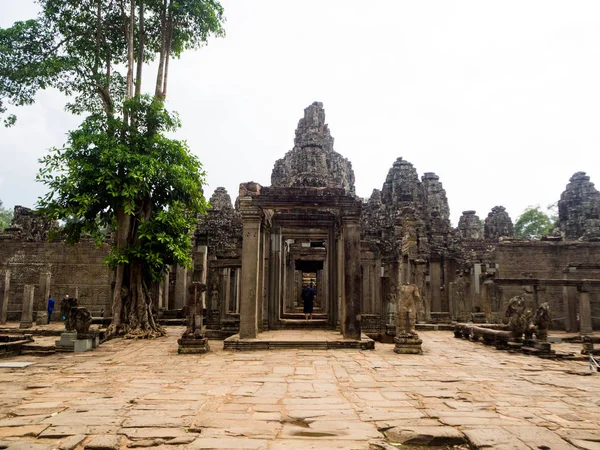 angkor tapınakta Bayon thom, siemreap, Kamboçya