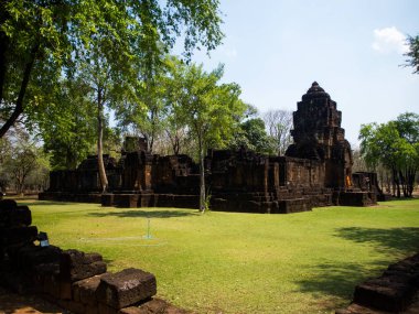 Antik Tay kale veya Prasat Muang Singh de Kanjanaburi, Thail
