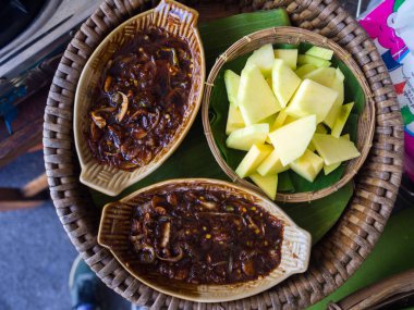 Yeşil Mango Sweet ile balık sosu, Tayland gıda