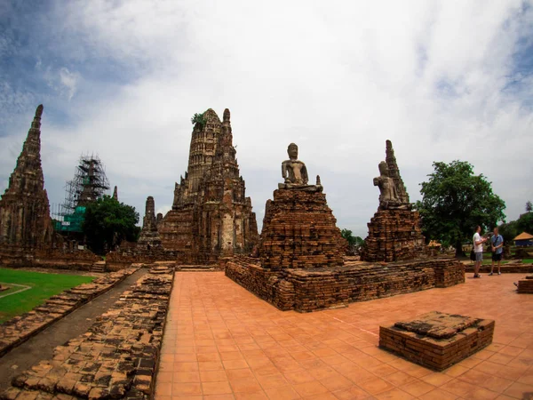 Wat Chai Watthanaram à Ayutthaya, Thaïlande . — Photo