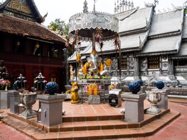 Gümüş Sanctuary Wat Srisuphan Chiangmai, Tayland.