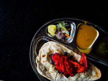 Tavuk roti Prata. Bir popüler Hint etkisinde gıda Mal