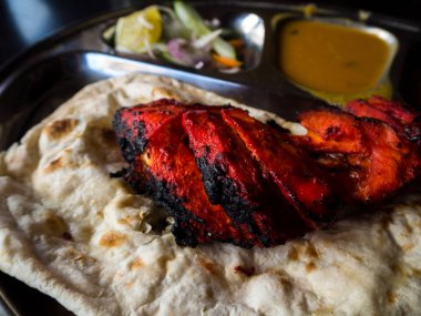 Tavuk roti Prata. Bir popüler Hint etkisinde gıda Mal