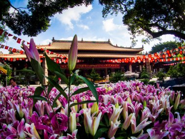 Guangzhou, Çin, Ağustos, 2017: Guangxiao Tapınağı bir olde