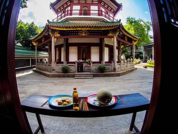 Liu-rong-si, Pagode, Tempel der sechs Banyanbäume, guangzhou c — Stockfoto