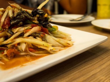 Papaya salatası veya biz Som, Tayland Gıda ara