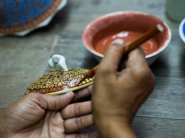 Geleneksel Tayland Benjarong, seramik, Tayland