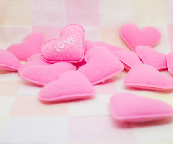 Pastell rosa Herz auf süßen Lov — Stockfoto