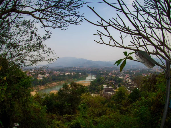 Phusi Tepesi 'nde Viewpoint Landscape, Luang Prabang, Laos