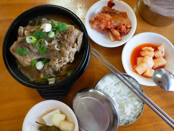 Galbitang Boeuf Viande Soupe Côtes Courtes Aliments Santé Une Cuisine — Photo