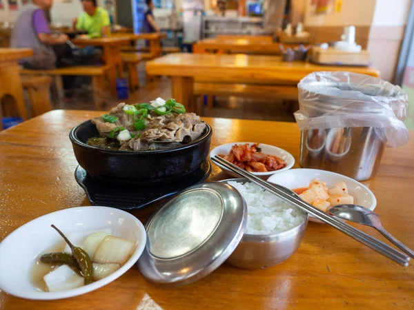 Galbitang Carne Res Carne Hueso Sopa Costillas Cortas Comida Saludable —  Fotos de Stock