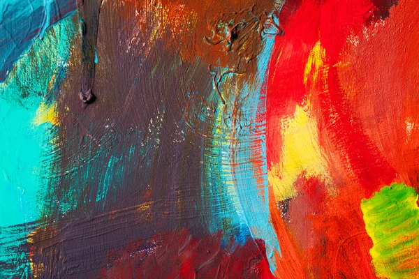 Cat coretan berwarna. Latar belakang seni abstrak. Detail dari sebuah karya seni. Seni Kontemporer. Tekstur berwarna. permukaan cat tebal — Stok Foto