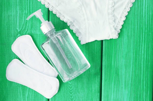 A mulher higiene conjunto — Fotografia de Stock