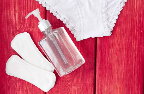 Zestaw higieny Kobieta — Zdjęcie stockowe