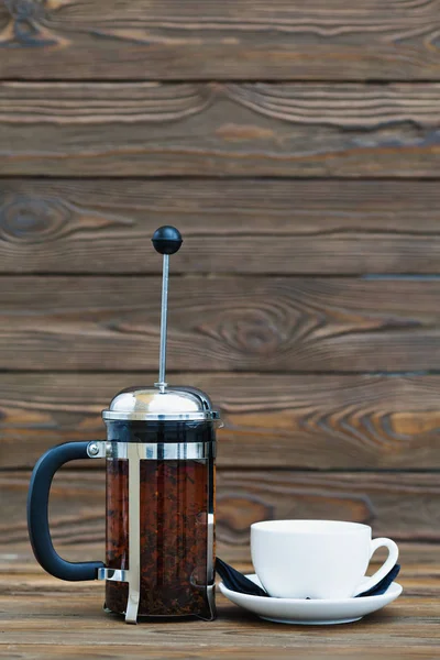 The cup and french press
