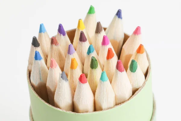 Lápis de cor de madeira colorido — Fotografia de Stock
