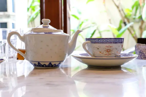 Tea cup saucer — Stock Photo, Image