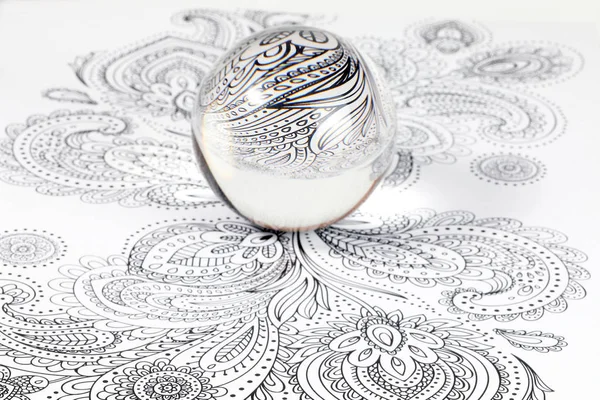 Bola de cristal de vidro — Fotografia de Stock