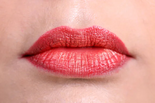 Asian Woman Fashion Makeup lip — Stock Photo, Image