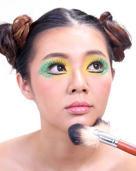 Mulher asiática Moda Makeu — Fotografia de Stock