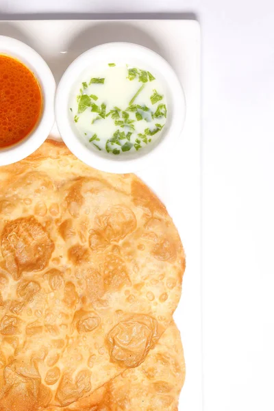 Frittierte Puri Luchi — Stockfoto