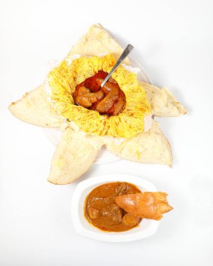 Köri tavuk Buhar topuz