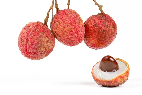 Mogna saftiga frukt litchi — Stockfoto