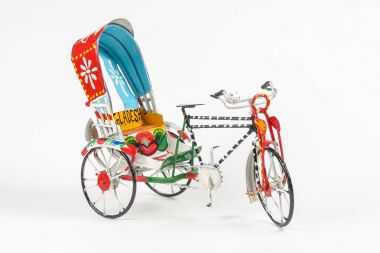 Colorful rickshaw toy clipart
