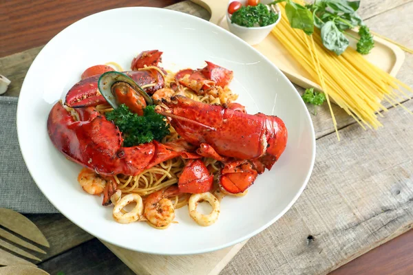 Lobster mořské špagety — Stock fotografie