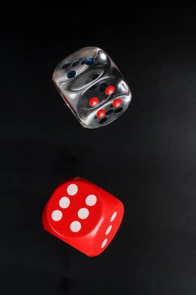 Barevné hrací herní kostky — Stock fotografie