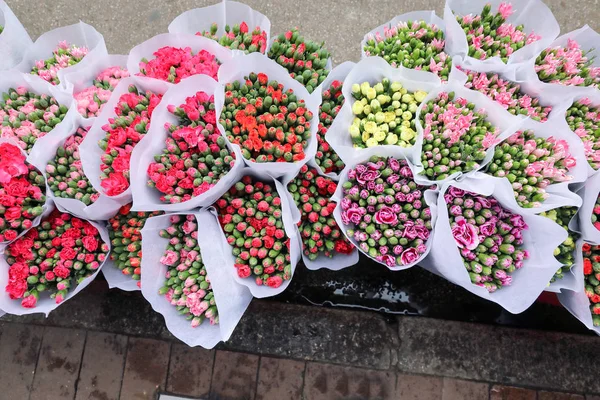 Оптовый и розничный цветочный рынок в Kowloon Hong Kong — стоковое фото