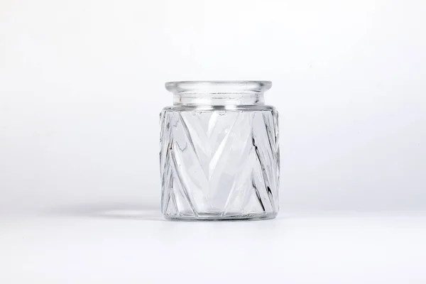 Tarro de vidrio Tapa de vidrio — Foto de Stock