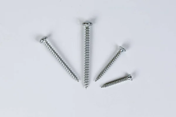 Metal screw plug on white background — Stock Photo, Image