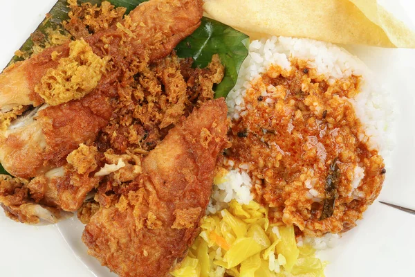 Παραδοσιακά Μαλαισιανό Ινδικό Φαγητό Λευκό Λάχανο Ρύζι Φυτικό Κρέας Βαθύ — Φωτογραφία Αρχείου