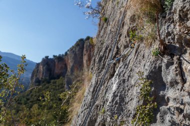üst kısmında valle bakan duvarlar tırmanma ekipman