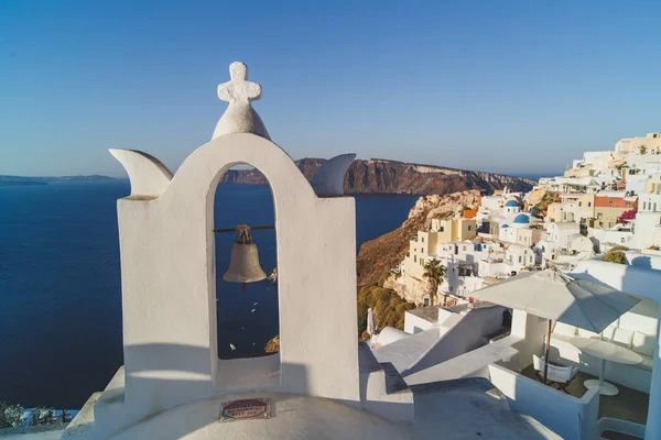 Východ slunce na Santorini v Řecku Oia — Stock fotografie