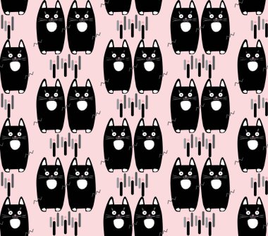 Cat pattern. Cats kitten isolated seamless pattern. Cat icon background. Baby cats vector. Cute kittens pattern. Cat fabric Print. Cat banner. Cat invitation, scrapbook, paper. Cat gift. Cat beautiful. Cat Sale. Cat advertising. Kitten Christmas 2017 clipart