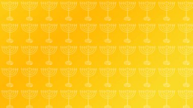 Hanuka Festival ışıkların. Yahudi tatil Hanukkah Menorah (geleneksel Mumluk) Hanukkah mumlar için. Hanukkah Menorah Festival arka plan. Dijital illüstrasyon. Altın Menorah. Hanuka duvar kağıdı