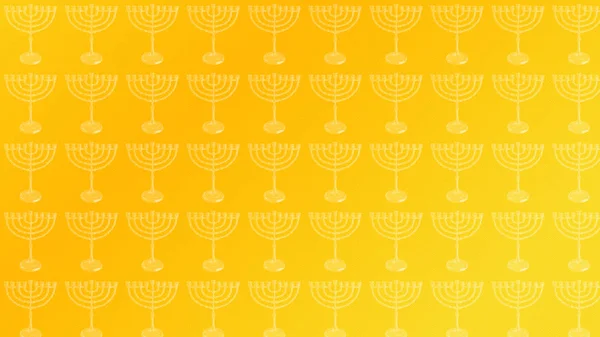 Festival das Luzes de Hanukkah. Férias Judaicas Hanukkah Menorah (Candelabro tradicional) para velas Hanukkah. Hanukkah Menorah fundo festivo. Ilustração digital. Gold Menorah. Papel de parede Hanukkah — Fotografia de Stock
