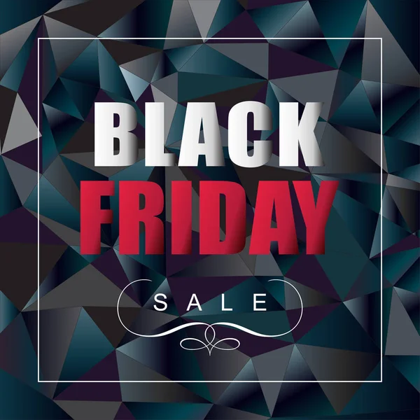 Black Friday Sale Poster de férias. Black Friday Sale fundo. Design publicitário. Conceito de marketing. Cartão de compras. Ilustração vetorial Hot Deal. Futurista Triângulo padrão de fundo . — Vetor de Stock