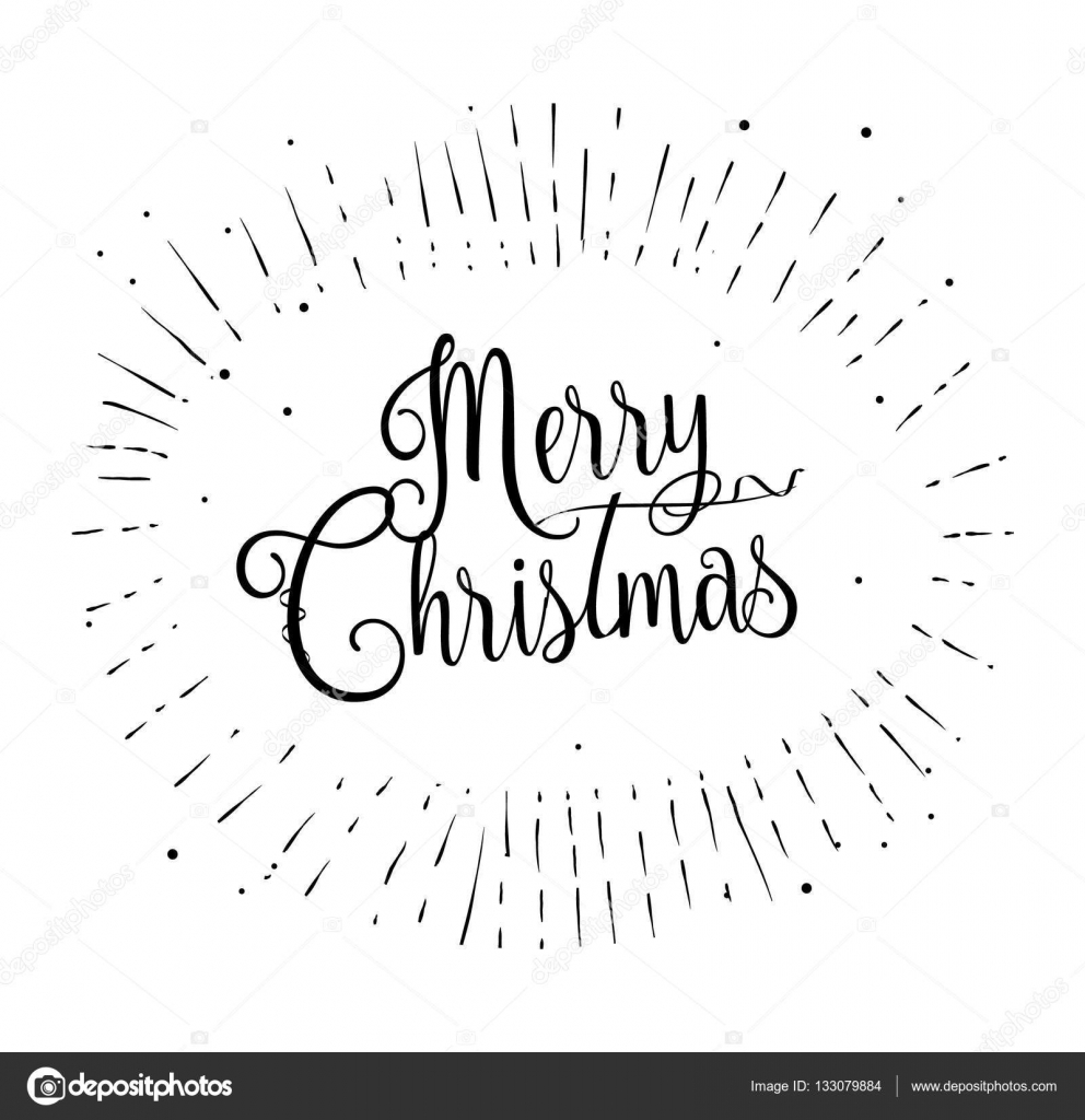 Merry Christmas 2022 Black And White Merry Christmas And Happy New Year Lettering Greeting Card With Glitter  Fall Snow, Sparkle, Gold Snowflakes,