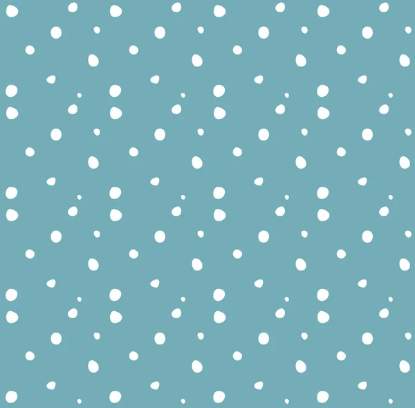 Feliz Navidad y Feliz Año Nuevo tarjeta de felicitación de fondo con la caída de copos de nieve, nieve, nevadas. Decoración de Navidad. Patrón de vacaciones de invierno sin costuras. Ilustración vectorial. Nieve de dibujos animados . — Vector de stock