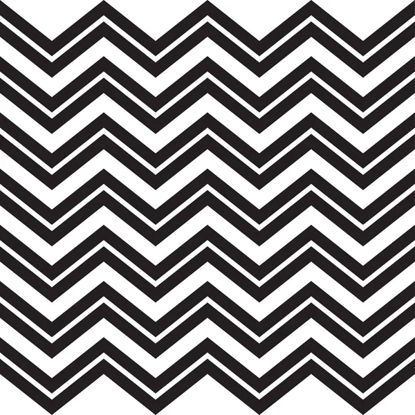 平行線のシームレスなジグザグ パターン。幾何学的な波。白い背景の上のジグザグの黒い横縞模様のシームレスな背景は。芸術のための印刷、ウェブ広告、ホーム インテリア、テキスタイル、ファブリック印刷、休日の装飾織物 — ストックベクタ