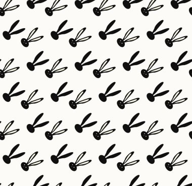 Paskalya tavşanı desen. Vektör çizim. Moda, tekstil. Tavşan yazdırın. Tatil arka plan bahar. Anten arka plan. Vintage. Tekstil, moda, moda tasarım.