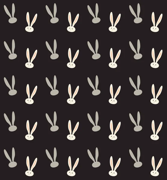 复活节兔子图案。矢量图。时尚、 纺织。兔打印模式。春天的节日背景。兔子耳朵抽象背景。复古。纺织，时尚，时尚的设计. — 图库矢量图片